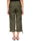 Фото #2 товара Women's Cali Solid Roll-Tab-Cuffs Cargo Pants