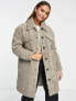 Фото #4 товара Vero Moda teddy shacket in stone