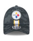 Men's Black Pittsburgh Steelers 2024 Sideline 9FORTY Stretch-Snap Hat