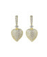 ფოტო #1 პროდუქტის Gold-Tone Heart Drop Earrings