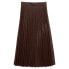 TOM TAILOR 1039290 Plisse Fake Leather Midi Skirt