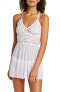 Felina Renne 257436 Women's Lace & Mesh Babydoll Chemise White 2-Pc Sz Medium