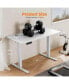 Фото #5 товара Electric Height Adjustable Standing Desk, Sit To Stand Ergonomic Computer Desk, White, 48" X 24"