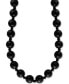 ფოტო #1 პროდუქტის EFFY® Onyx (4 & 10mm) Bead 20" Statement Necklace