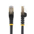 Фото #5 товара StarTech.com 10m CAT6a Ethernet Cable - 10 Gigabit Shielded Snagless RJ45 100W PoE Patch Cord - 10GbE STP Network Cable w/Strain Relief - Black Fluke Tested/Wiring is UL Certified/TIA - 10 m - Cat6a - S/UTP (STP) - RJ-45 - RJ-45