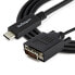 Фото #8 товара StarTech.com 3.3 ft. (1 m) USB-C to DVI Cable - 1920 x 1200 - Black - 1 m - USB Type-C - DVI-D - Male - Male - Straight