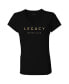 ფოტო #3 პროდუქტის Women's Black LEGACY Motor Club Team V-Neck T-shirt