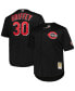 ფოტო #1 პროდუქტის Men's Ken Griffey Jr. Black Cincinnati Reds Big and Tall Cooperstown Collection Batting Practice Replica Jersey