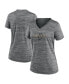 Women's Gray Arizona Diamondbacks City Connect Velocity Practice Performance V-Neck T-shirt