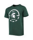 ფოტო #3 პროდუქტის Big Boys and Girls Green Michigan State Spartans Team Basketball Legend Performance T-shirt