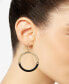 Gold-Tone & Color Spit Hoop Drop Earrings