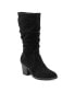 Фото #1 товара Women's Vine Block Heel Almond Toe Narrow Calf Casual Boots