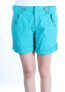 INC International Concepts Women's Roll Tab Shorts Teal 8