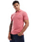 Фото #1 товара Polo Ralph Lauren icon logo slim fit pique polo in washed red