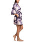 ფოტო #3 პროდუქტის Women's Violette Floral Knit Wrap Robe