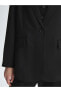Фото #4 товара LCW Vision Düz Uzun Kollu Keten Görünümlü Kadın Blazer Ceket Ceket