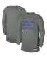 Фото #2 товара Men's and Women's Heather Gray Golden State Warriors 2023 Legend On-Court Practice long sleeve