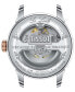 ფოტო #3 პროდუქტის Men's Swiss Automatic Le Locle Powermatic 80 Open Heart Two Tone Stainless Steel Bracelet Watch 39mm
