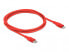 Delock 86634 - Red - USB C - Lightning - 1 m - Male - Male