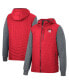 ფოტო #2 პროდუქტის Men's Scarlet, Charcoal Nebraska Huskers Course Herringbone Full-Zip Hoodie