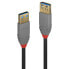 Фото #8 товара Lindy 0.5m USB 3.2 Type A Extension Cable - Anthra Line - 0.5 m - USB A - USB A - USB 3.2 Gen 1 (3.1 Gen 1) - 5000 Mbit/s - Black
