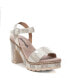 Фото #1 товара Women's Heeled Platform Sandals By