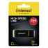 Фото #3 товара Intenso High Speed Line, 256 GB, USB Type-A, 3.2 Gen 1 (3.1 Gen 1), 250 MB/s, Cap, Black, Yellow