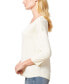 ფოტო #3 პროდუქტის Women's Boat-Neck Button-Back Sweater