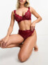 Фото #1 товара ASOS DESIGN Fuller Bust Sienna lace balcony bra with frill in red