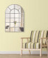 Solid Wood Base Covered with Beveled Arch Window Mirror - 30" x 40"