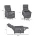 Фото #2 товара Electric Lift Massage Sofa Vibration with Remote for Elderly, Grey