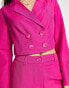 Фото #4 товара Only Petite cropped blazer co-ord in pink