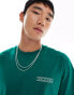 Dickies cascade lock short sleeve back print t-shirt in dark green- exclusive to asos