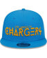 Men's Powder Blue Los Angeles Chargers Word 9FIFTY Snapback Hat