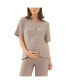 Фото #1 товара Alice Rib Nursing Polo Top Taupe