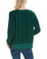 Stateside Sherpa Raglan Side Slit Sweatshirt Women's