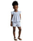 ფოტო #5 პროდუქტის Toddler and Little Girls Striped Ruffled Cotton Seersucker Shorts