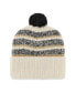 Фото #2 товара Men's Natural Tampa Bay Rays Tavern Cuffed Knit Hat with Pom