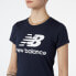 Фото #4 товара New Balance Women's NB Essentials Stacked Logo Tee