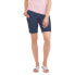 RealSize Chino Short Women's Size XL Blue Pull-On Straight Leg Cotton Stretch