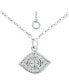 Cubic Zirconia Evil Eye Pendant Necklace, 16" + 2" extender, Created for Macy's