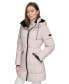 ფოტო #3 პროდუქტის Women's Faux-Fur-Trim Hooded Puffer Coat, Created for Macy's