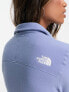 The North Face Glacier 1/4 zip fleece dress in blue