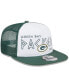Фото #2 товара Men's White, Green Green Bay Packers Banger 9FIFTY Trucker Snapback Hat