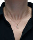 Фото #2 товара Wrapped diamond Lizard 18" Pendant Necklace (1/10 ct. t.w.) in 10k Gold,Created for Macy's