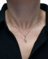 ფოტო #2 პროდუქტის Diamond Lizard 18" Pendant Necklace (1/10 ct. t.w.) in 10k Gold,Created for Macy's