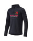 ფოტო #3 პროდუქტის Big Boys Black Maryland Terrapins Fleece Quarter-Zip Jacket