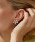 ფოტო #2 პროდუქტის Rhodium-Plated Cubic Zirconia Daisy Stud Earrings, Created for Macy's