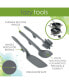 Tools and Gadgets Lazy Chop and Stir, Flexi Turner, and Scraping Spoon Set