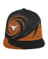 ფოტო #4 პროდუქტის Big Boys Orange and Black Texas Longhorns Spiral Snapback Hat